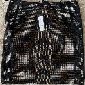 Romeo & Juliet Couture Black and Gold Skirt